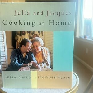 Julia and Jacques Cooking at Home. By Julia Child and Jacques Pepin vintage 1993